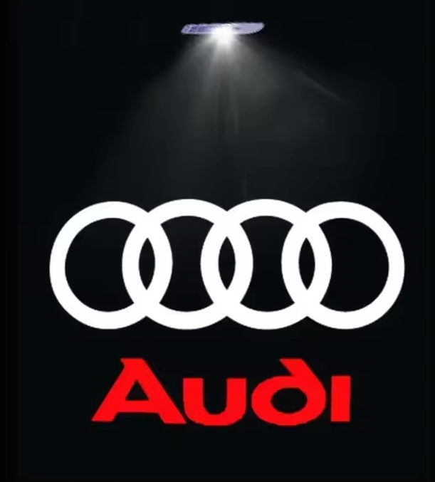 Audi LED Dörrlogoprojektor, Välkomstljus med Audi logo (4st)