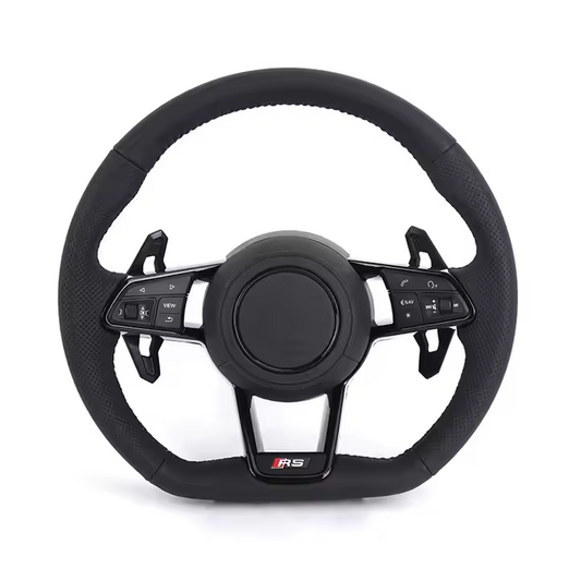 Special RS sport Volant Lenkrad halvperforerad läderratt för Audi