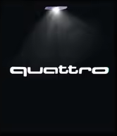 Audi LED Dörrlogoprojektor, Välkomstljus med Audi logo (4st)
