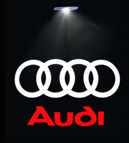 Audi LED Dörrlogoprojektor, Välkomstljus med Audi logo (4st)